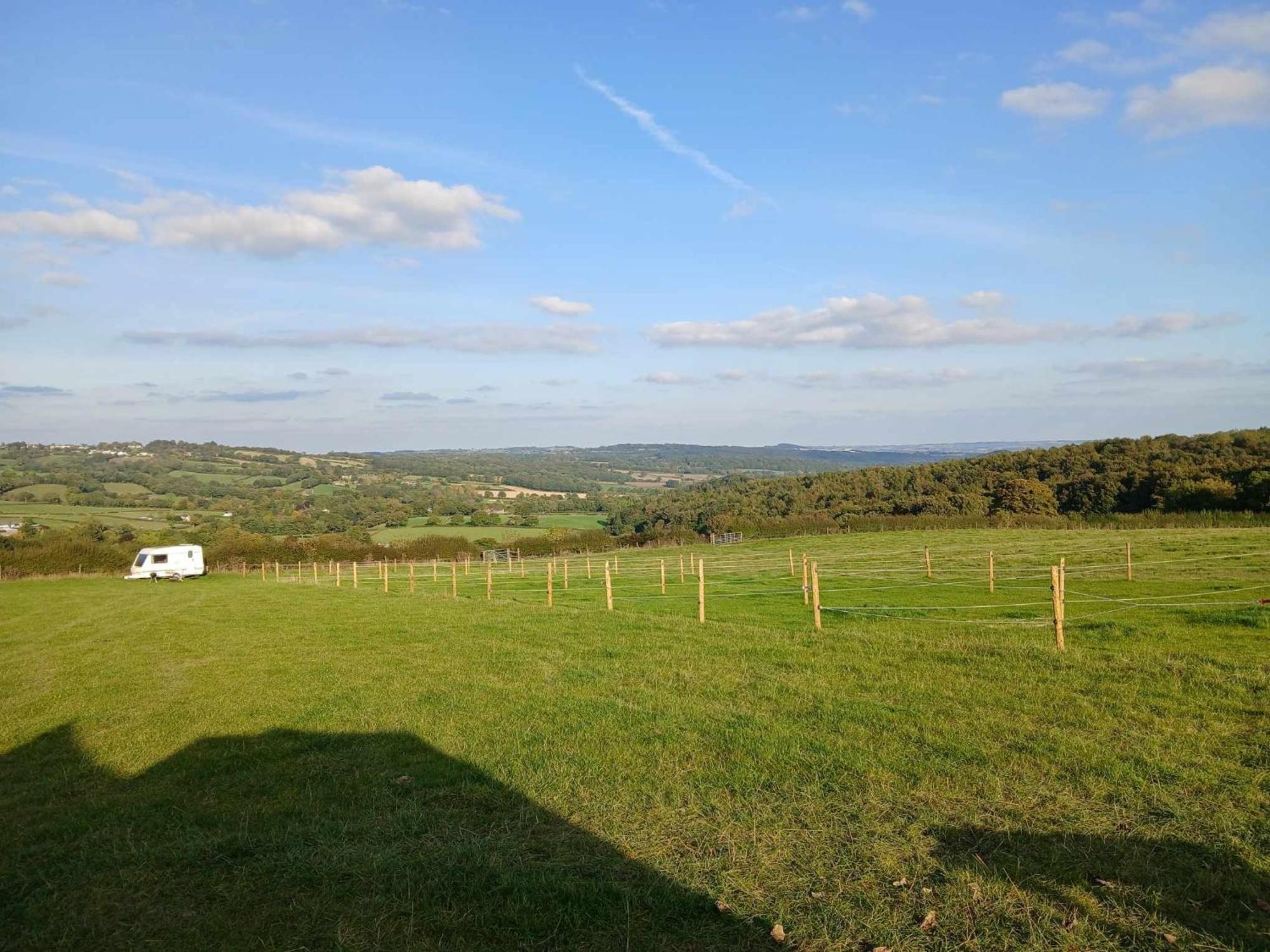 Caravan In The Peak District Campsite